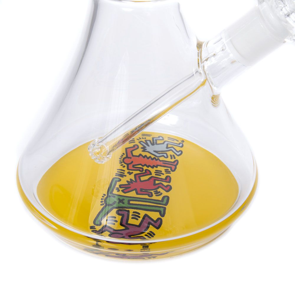 Yellow Glass Bong by Keith Haring