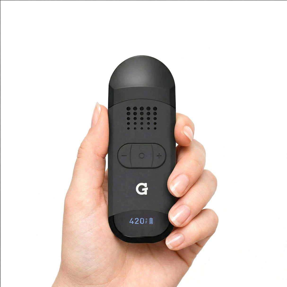 G Pen Dash 2 Vaporizer size in hand