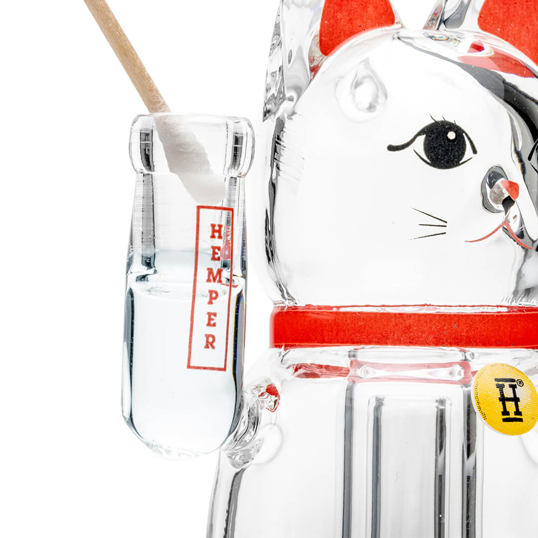 Hemper Lucky Money Cat Puffco Peak Top logo