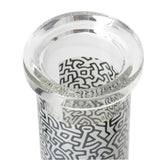 Black & White Glass Bong by Keith Haring detail
